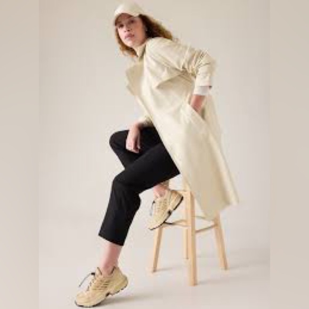 Athleta NWT Women's Stellar Trench Coat XLarge Bone